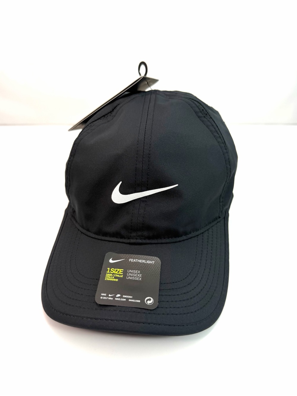 Nike Black Featherlight Aerobill Lightweight Unisex Baseball Cap